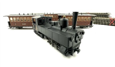 Liliput 7011 H0e Zillertalbahn Schmalspur Dampflok mit 7 Wagen