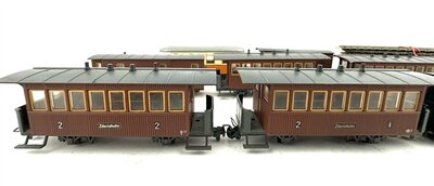 Liliput 7011 H0e Zillertalbahn Schmalspur Dampflok mit 7 Wagen