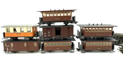 Liliput 7011 H0e Zillertalbahn Schmalspur Dampflok mit 7 Wagen