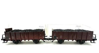 Mrklin H0 DC Gterwagen 0m 12 der DB mit Ladung
