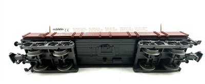 Mrklin 4474 H0 Niederbordwagen mit Wiking Baufahrzeugen