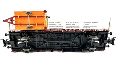 Mrklin 00753-14 H0 Rungenwagen Kbs 443 der DB mit Bauwagen