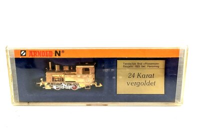 Arnold 2701 N Dampflok T2 24 Karat vergoldet ohne Motor
