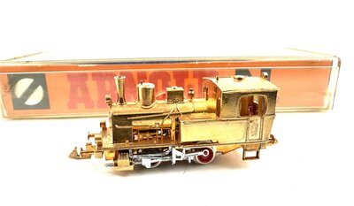 Arnold 2701 N Dampflok T2 24 Karat vergoldet ohne Motor