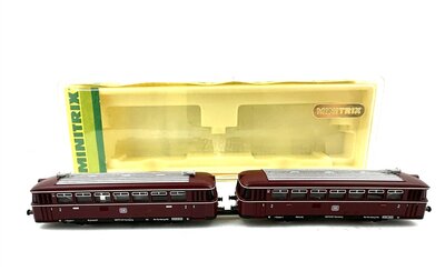 Minitrix 12980 N Schienenbus VT 98 mit Beiwagen VS 98 der DB
