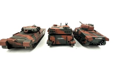 Roco Minitanks H0 US Panzer mit Tarnfarben 3 Stck