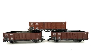 Bachmann H0 Gterwagen 0mmru Ep,III der DR 3 Stck