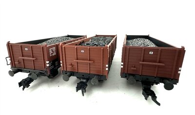 Bachmann H0 Gterwagen 0mmru Ep,III der DR 3 Stck
