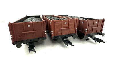 Bachmann H0 Gterwagen 0mmru Ep,III der DR 3 Stck