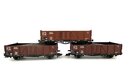 Bachmann H0 Gterwagen 0mmru Ep,III der DR 3 Stck