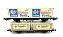 Fleischmann H0 Containertragwagen Schller und Dujardin...