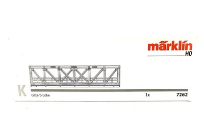 Mrklin 7262 H0 Gitterbrcke fr K-Gleis 180 mm