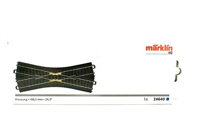 Mrklin 24640 H0 C-Gleis Kreuzung 188,3 mm / 24,3