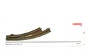 Mrklin 24771 H0 schlanke C-Gleis Bogenweiche links R3