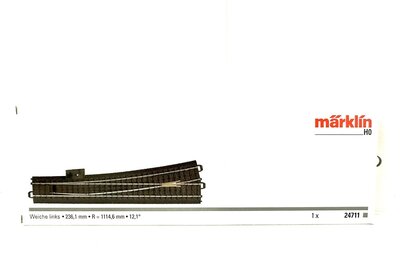 Mrklin 24711 H0 schlanke C-Gleis Weiche links