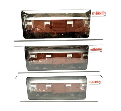 Mrklin 00779 H0 Gterwagen Glmms64 Spundwandwagen 3 Stck