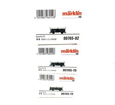 Mrklin 00765 H0 Schiebedachwagen Kmmks 51 der DB 3 Stck