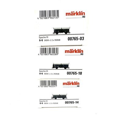 Mrklin 00765 H0 3 Schiebedachwagen Kmmks 51 der DB