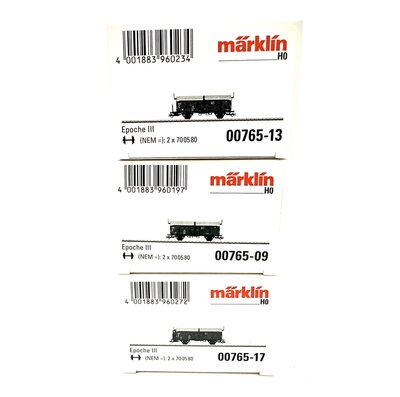 Mrklin 00765 H0 Schiebedachwagen Kmmks 51 3 Stck