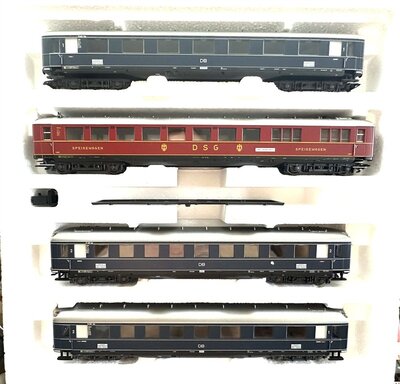 Mrklin 43237 H0 Schnellzugwagen-Set Rheingold Ep.III der DB