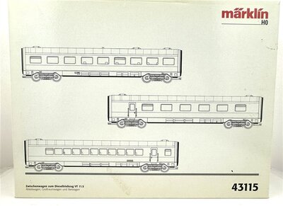 Mrklin 43115 H0 Schnellzugwagen-Set zum Dieseltriebzug VT 11.5