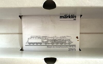 Mrklin 37915 H0 Dampflok BR 03 Ep.III der DB mfx digital mit Rauch