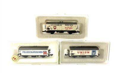 Mrklin Khlwagen Bierwagen 3 Stck der DB Spur Z