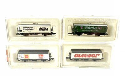 Mrklin Z Khlwagen und Bierwagen 4 Stck der DB