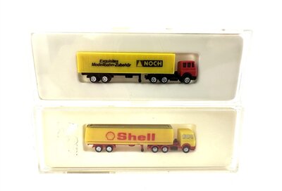 Noch Shell-Tanklastzug + Container-Lastzug Spur Z