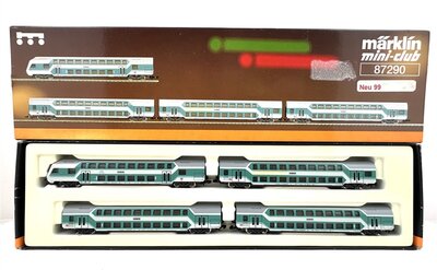 Mrklin 87290 Doppelstockwagen-Set der DB-AG in Spur Z