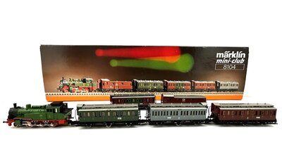 Mrklin 8104 Zugset mit Dampflok BR T12 der KPEV in Spur Z