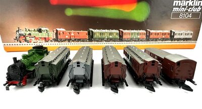 Mrklin 8104 Zugset mit Dampflok BR T12 der KPEV in Spur Z