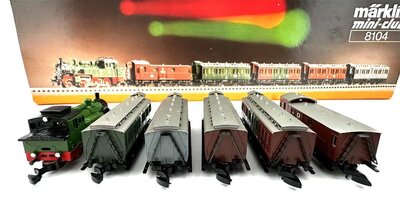 Mrklin 8104 Zugset mit Dampflok BR T12 der KPEV in Spur Z