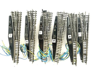 Mrklin 8564 elektr. Weichen links 6 Stck Spur Z