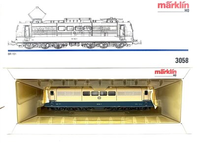 Mrklin 3058 H0 Elektrolok BR 151 Ep.IV der DB