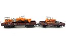 Mrklin 4474 + 4423 H0 Niederbordwagen mit Wiking...