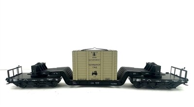 Mrklin 4618 H0 Tiefladewagen / Trafowagen KPAH der DB