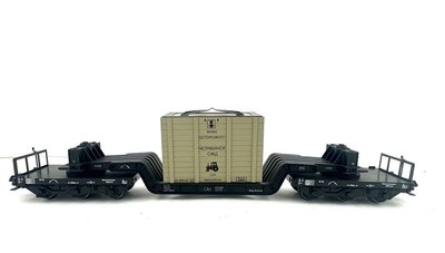 Mrklin 4618 H0 Tiefladewagen / Trafowagen KPAH der DB