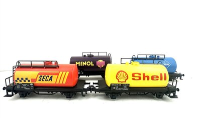 Mrklin H0 4 Kesselwagen der DB / SNCB und DR