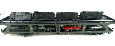 Mrklin 4074 H0 Autotransportwagen der DB mi Herpa PKW
