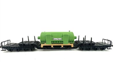 Fleischmann 5299 H0 Tiefladewagen mit Trafo Brown Boveri der DB