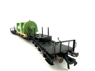 Fleischmann 5299 H0 Tiefladewagen mit Trafo Brown Boveri der DB