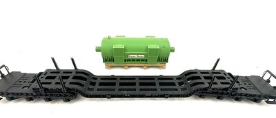 Fleischmann 5299 H0 Tiefladewagen mit Trafo Brown Boveri der DB