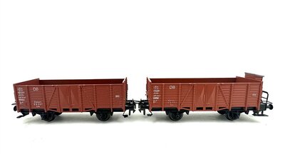 Trix H0 Hochbordwagen 0m der DB 2 Stck