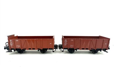 Trix H0 Hochbordwagen 0m der DB 2 Stck