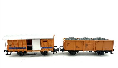 Mrklin H0 Gterwagen fr Bauzug 2 Stck