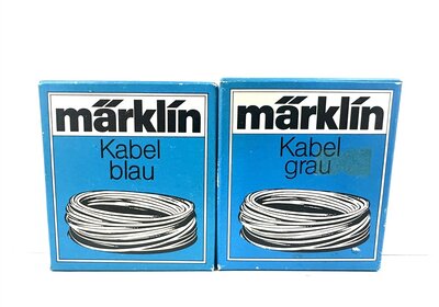 Mrklin 7100 + 7101 Kabel einadrig in blau und grau