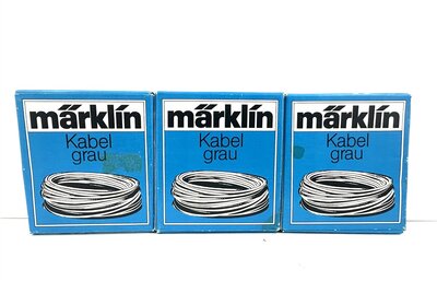 Mrklin 7100 Kabel einadrig in grau 3 Stck