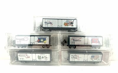 Micro Trains Line 4-achsige US G�terwagen 5 St�ck Spur N
