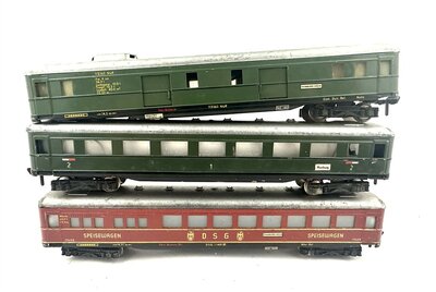 Fleischmann H0 Blechwagen 3 Stck